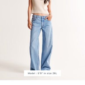 Abercrombie & Fitch low rise ultra loose jean